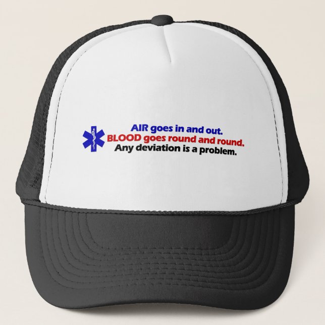 Air/Blood Trucker Hat (Front)