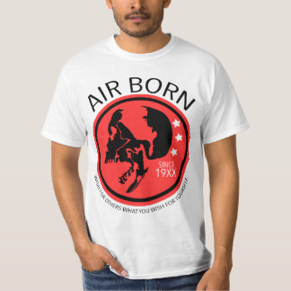 AIR BORN - SKULL WISH (WHITE) - SINCE 19XX T-Shirt