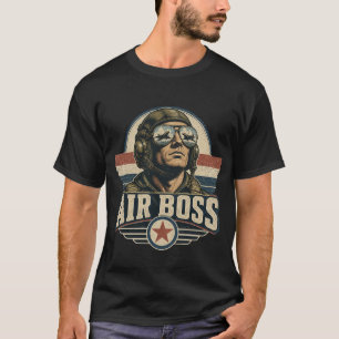 Air Boss Vintage Fighter Pilot T-Shirt
