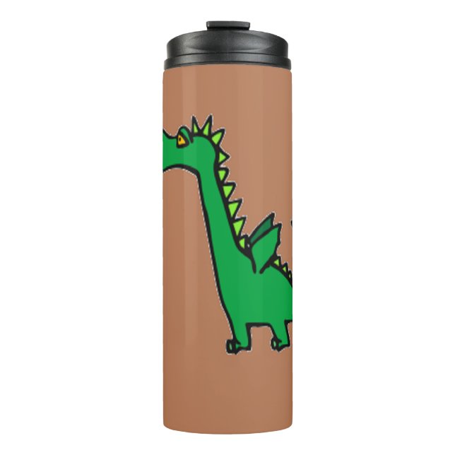Air breathing green dragon thermal tumbler (Front)