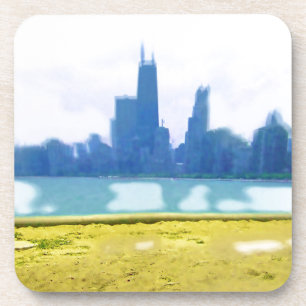 Air Brushed Chicago Coaster