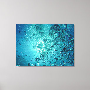 air-bubbles-230014 WATER BUBBLES OCEAN UNDERWATER Canvas Print