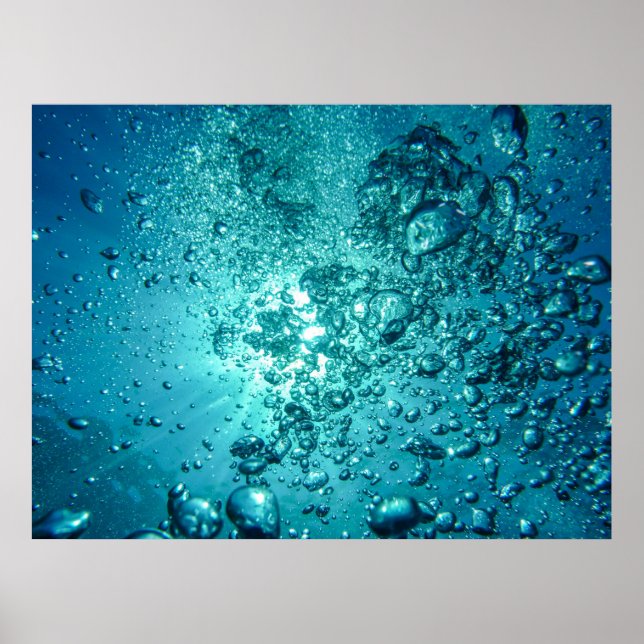 air-bubbles-230014 WATER BUBBLES OCEAN UNDERWATER Poster (Front)