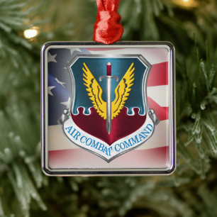Air Combat Command –“ACC” Christmas Metal Ornament
