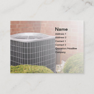air conditioner business card