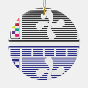 Air Conditioner Vector Ceramic Ornament