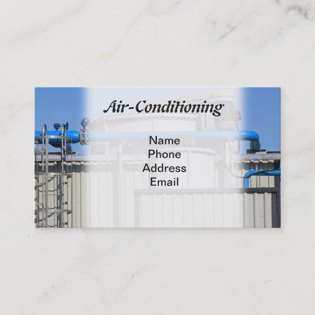 Air Conditioning and Industrial Cooling Business Card (Front)