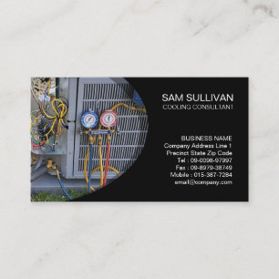 Air Conditioning Cooling Compressor Business Card