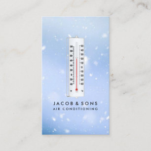 Air Conditioning Heating Cooling Business Card
