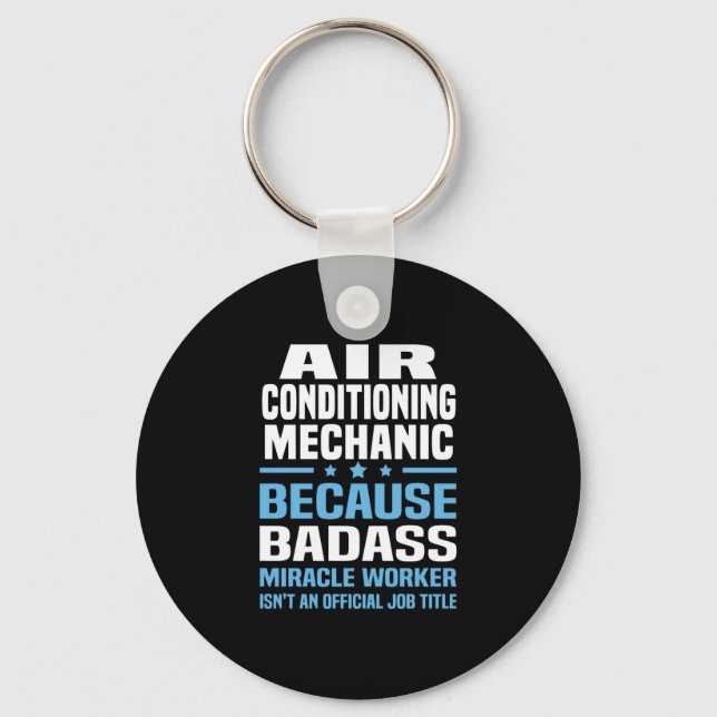 Air Conditioning Mechanic Keychain (Front)