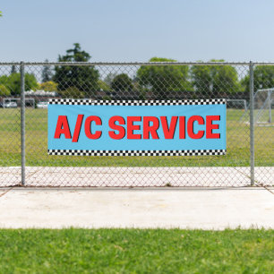 Air Conditioning Service Automotive Shop Large Banner