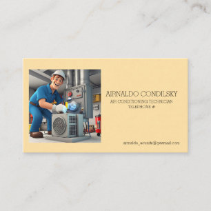 " AIR CONDITIONING TECHNICIAN " BUSINESS CARD