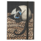 Coque ipad d'empreinte de léopard de chat siamois