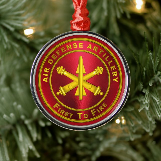 Air Defence Artillery Metal Ornament (Tree)