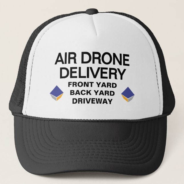 Air Drone Delivery Trucker Hat (Customize It!) (Front)