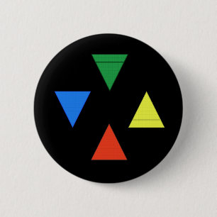 Air Fire Water Earth 2 Inch Round Button