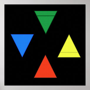 Air Fire Water Earth Poster