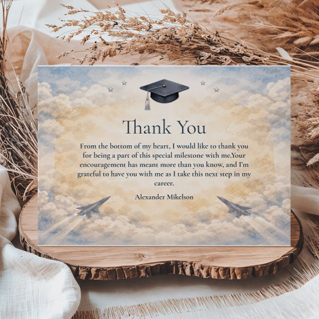 Air Force Academy Graduation Thank You Card (Creator Uploaded)