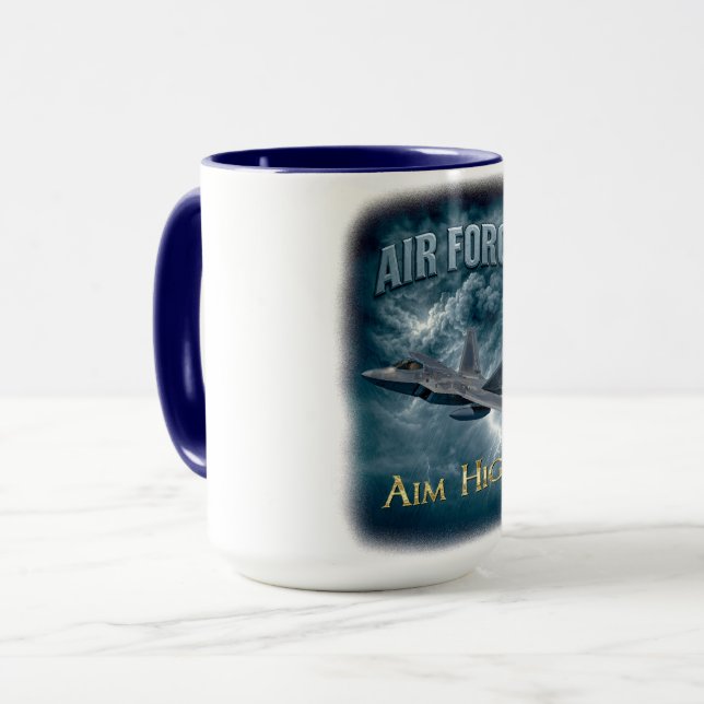 Air Force “Aim High” Mug (Front Left)