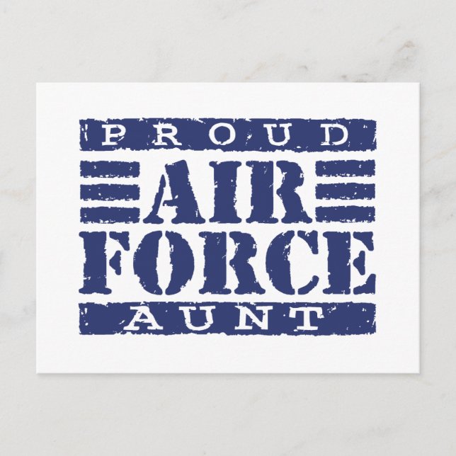Air Force Aunt Postcard (Front)