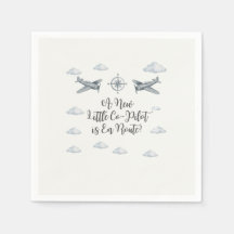 Air Force Baby Shower Napkins Little Co-Pilot