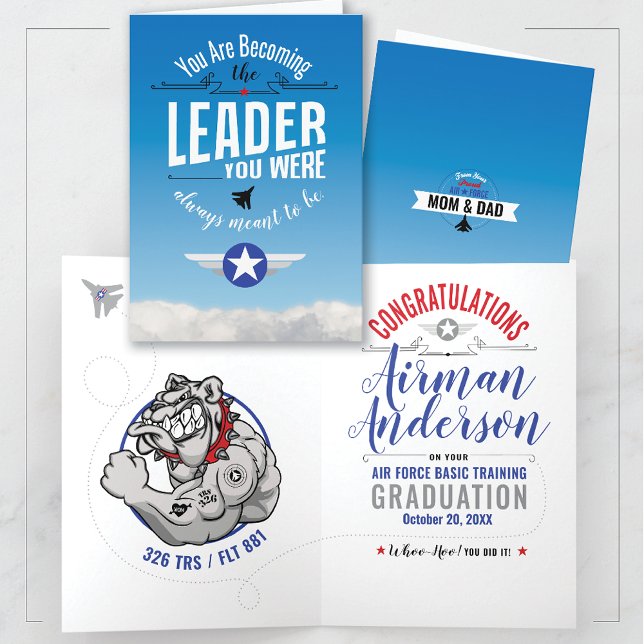 Air Force Basic Training 326 Bulldogs Graduation Card (Creator Uploaded)