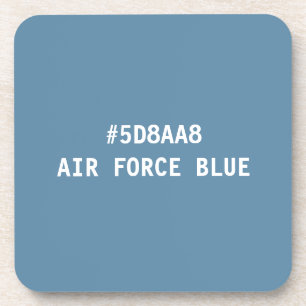 Air Force Blue Hex Colour Code Coaster Set