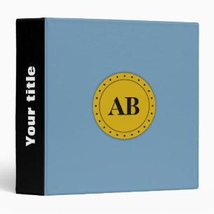 Air force blue solid colour binder