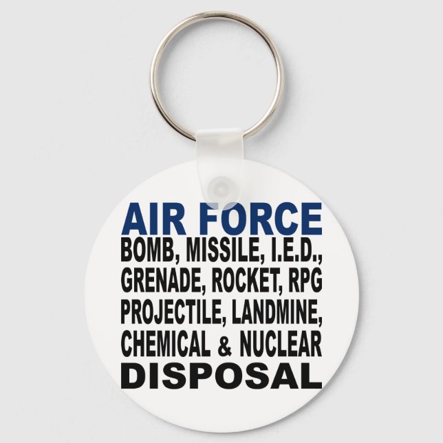 Air Force Bomb etc. Disposal Keychain (Front)