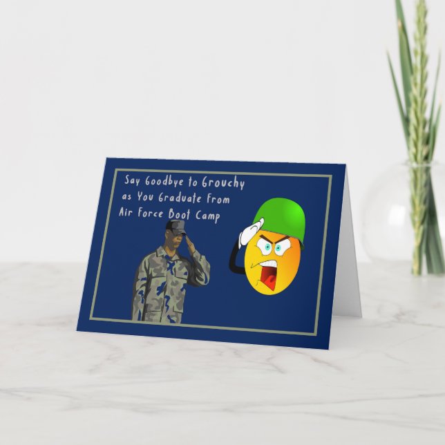 Air Force Boot Camp Graduation Humourous Card (Front)