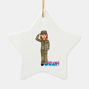 Air Force Camo Red Ceramic Ornament