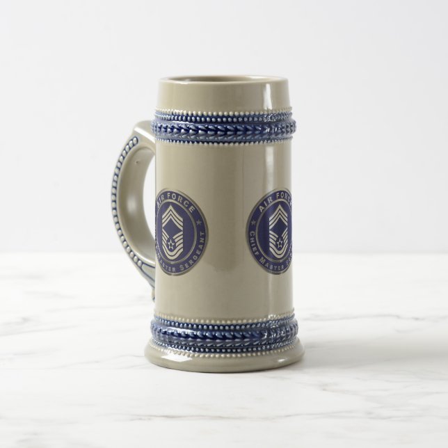 Air Force Chief Master Sergeant CMSgt Beer Stein (Front Left)