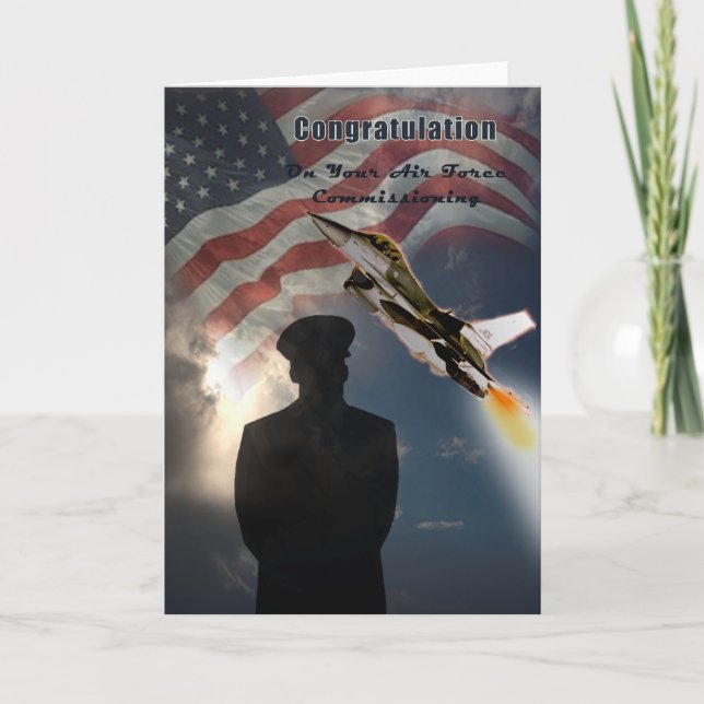 Air Force Commissioning Congratulation Card (Front)