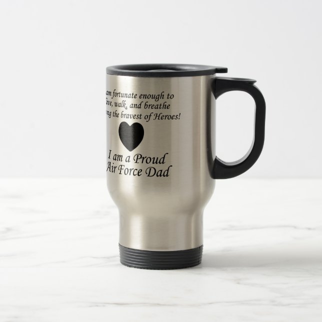 Air Force Dad Fortunate Travel Mug (Right)
