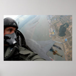 Air Force F-16 Pilot Poster