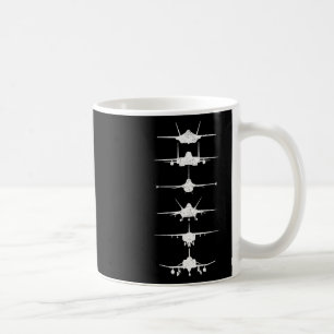 Air Force Fighter Jets F-4 F-111 F-15 F-16 F-22 F- Coffee Mug