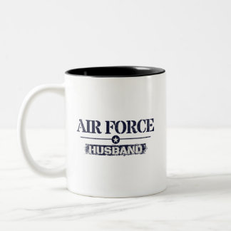 Air Force Husband Armed Forces Two-Tone Coffee Mug