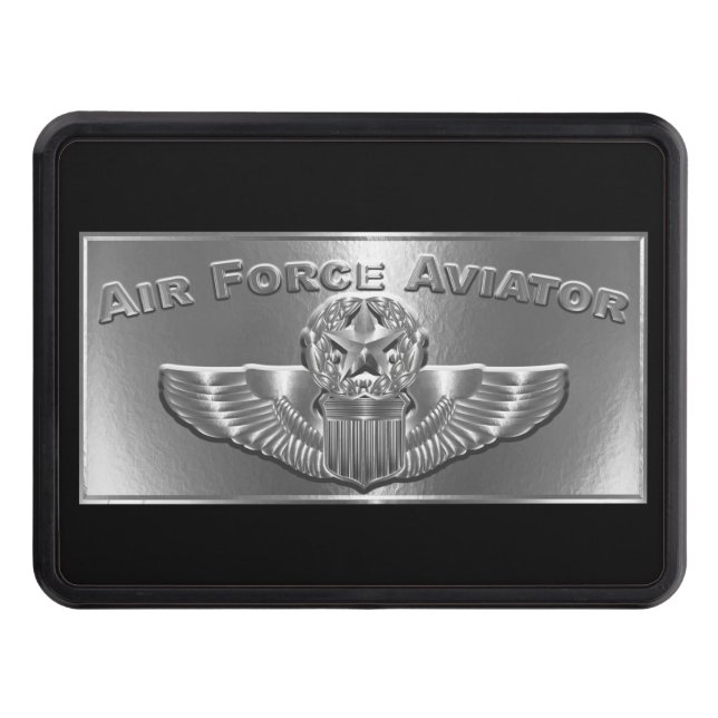 Air Force Master Aviator Wings  Trailer Hitch Cover (Front)