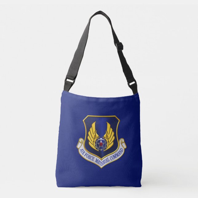 Air Force Materiel Command Custom Patch Crossbody Bag (Front)