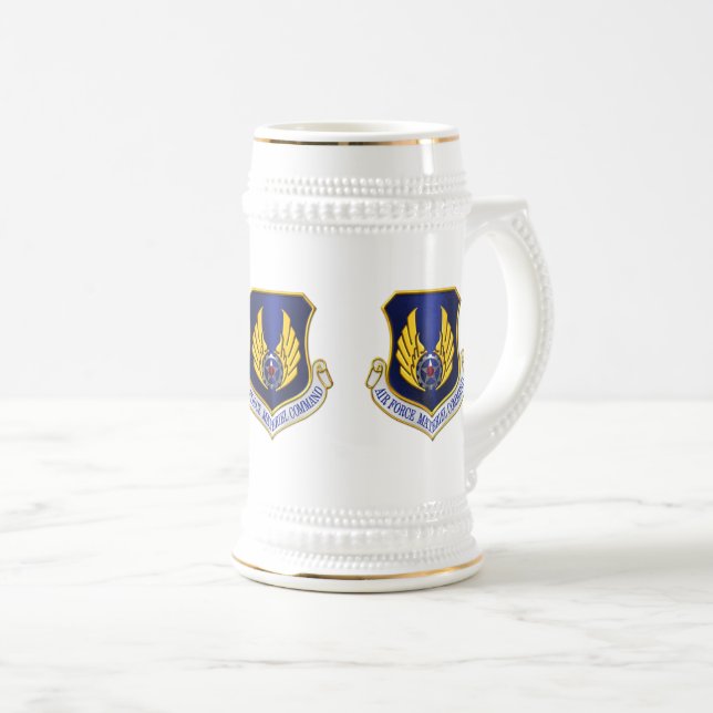 Air Force Materiel Command Customized Beer Stein (Front Right)