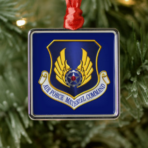 Air Force Materiel Command Customized Christmas Metal Ornament