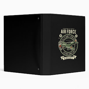 air force military pride aircraft binder