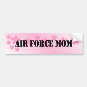 Air Force Mom Deep Pink Bumper Sticker