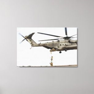 Air Force pararescuemen conduct a combat insert 2 Canvas Print
