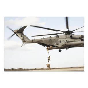 Air Force pararescuemen conduct a combat insert 2 Photo Print