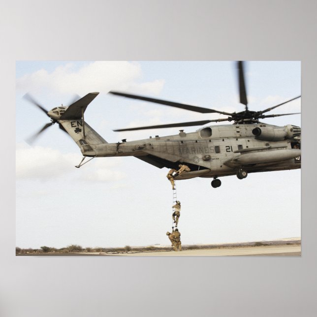 Air Force pararescuemen conduct a combat insert 2 Poster (Front)