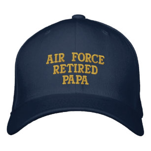 Air Force retired Papa embroidered cap