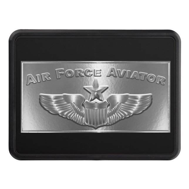 Air Force Senior Aviator Wings  Trailer Hitch Cover (Front)
