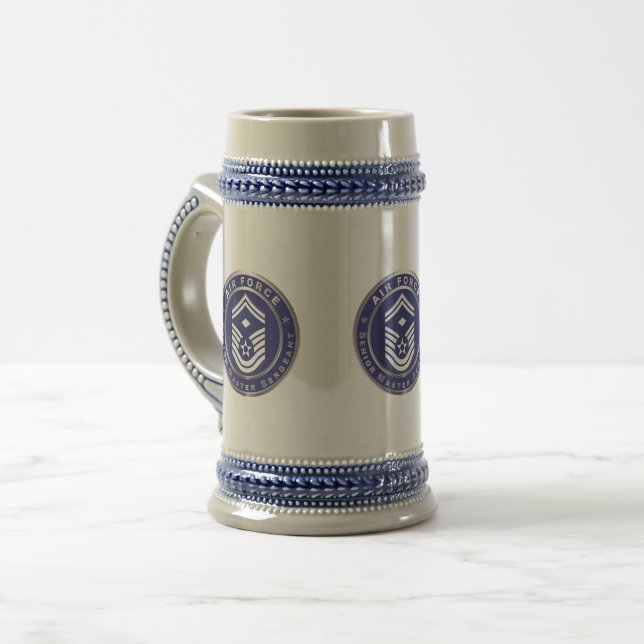 Air Force Senior Master Sergeant SMSgt Beer Stein (Front Left)
