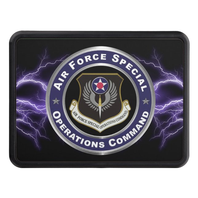 Air Force Special Operations Command AFSOC Trailer Hitch Cover (Front)